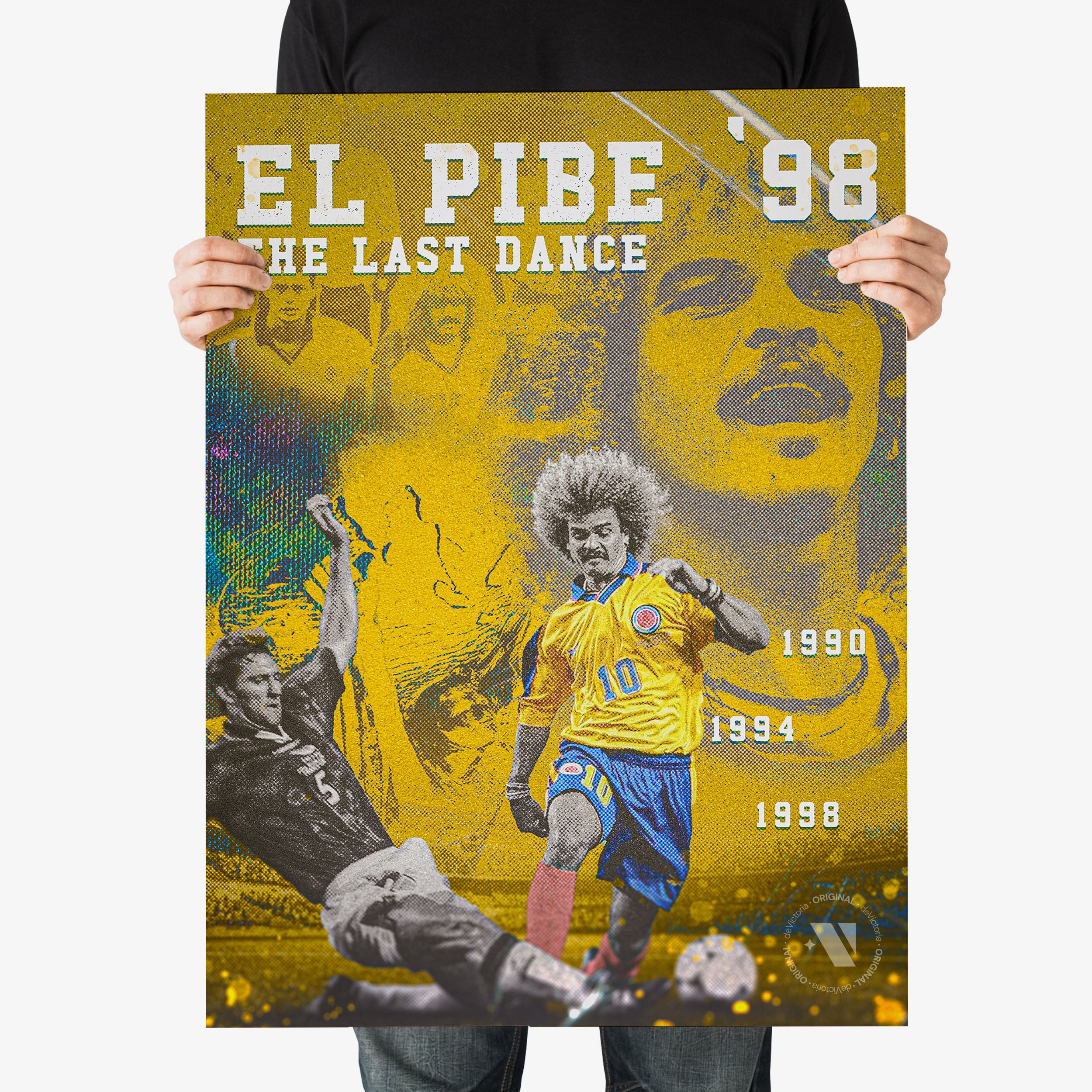 Colombia "El Pibe's Last Dance" Print - France '98