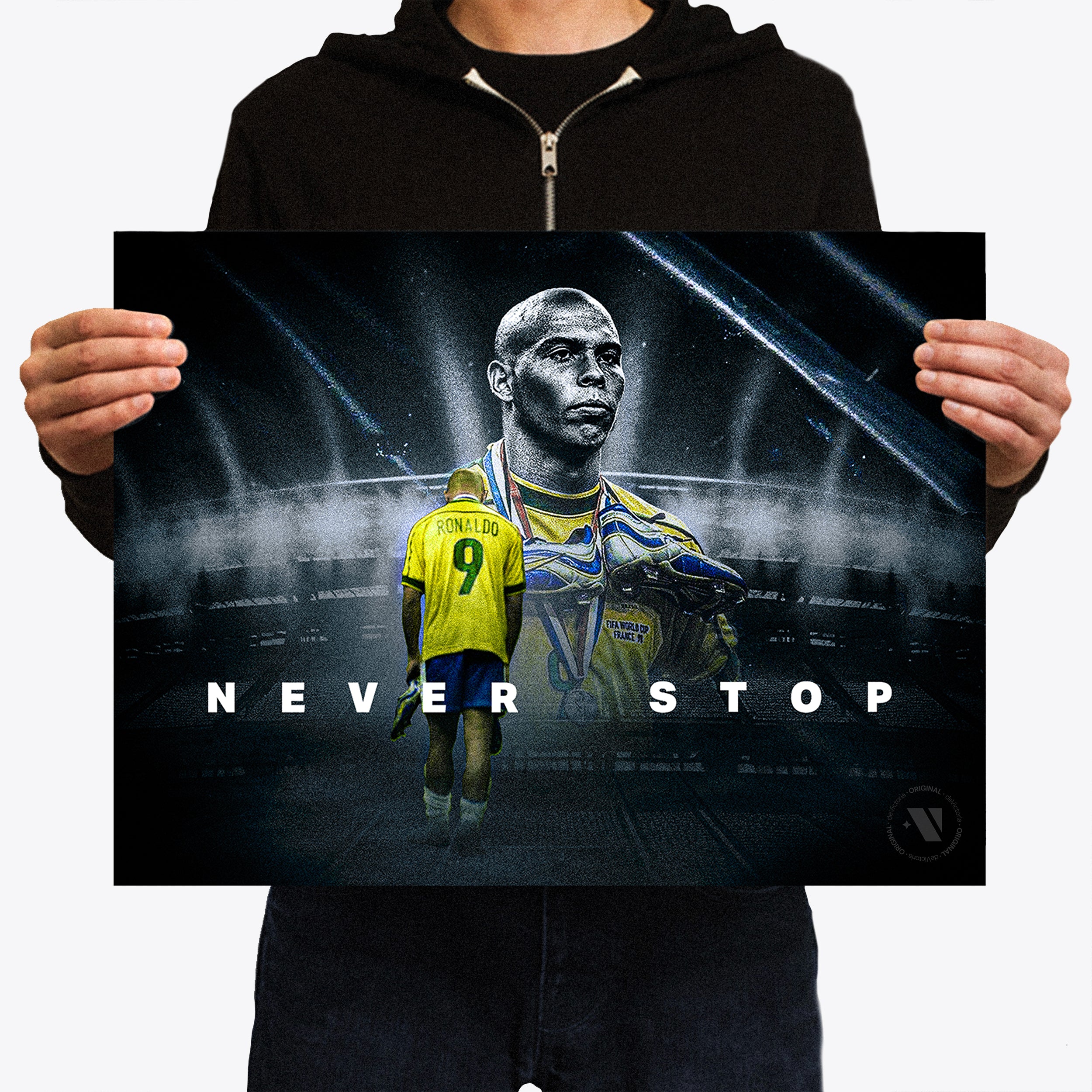 Ronaldo Tribute Print - Brazil - France '98