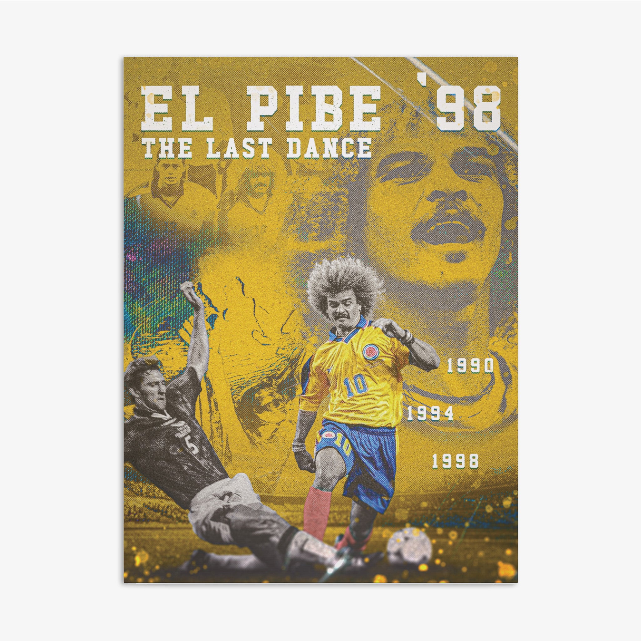 Colombia "El Pibe's Last Dance" Canvas - France '98