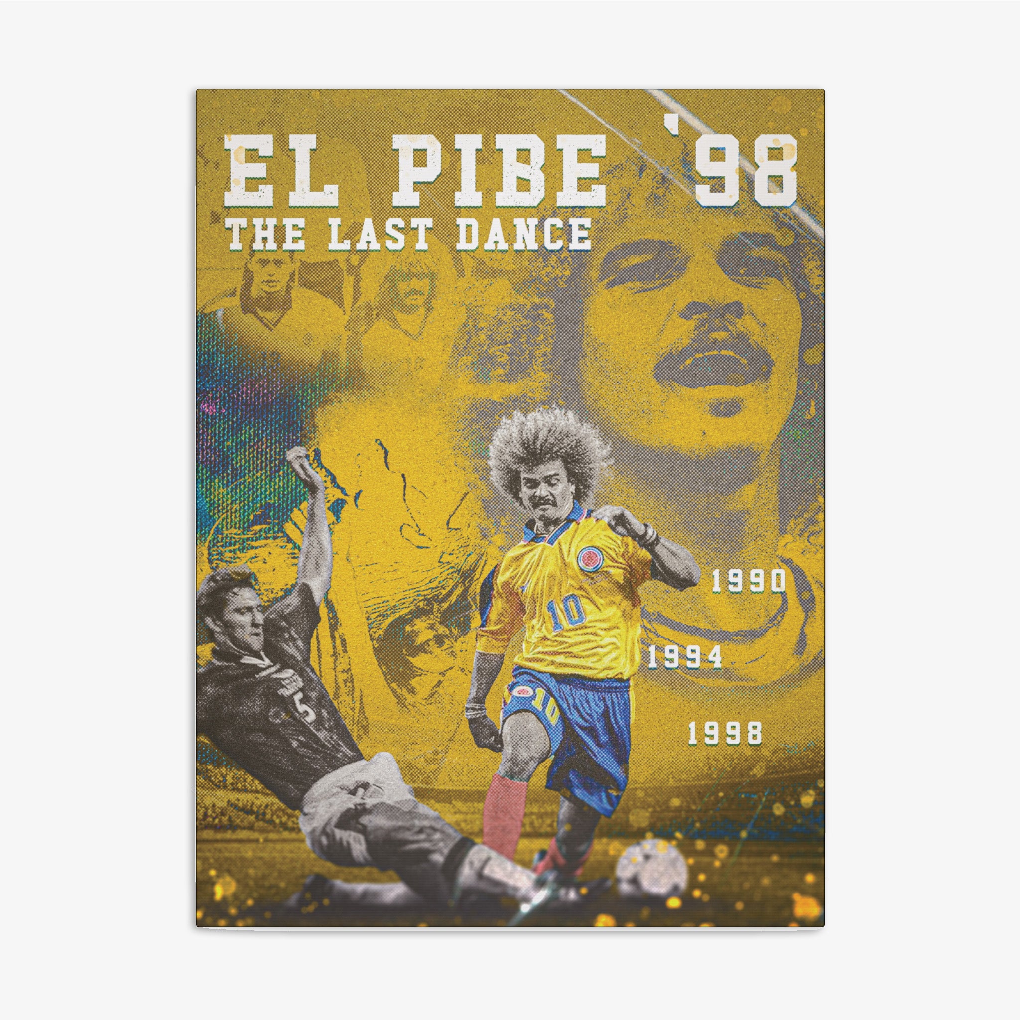 Colombia "El Pibe's Last Dance" Canvas - France '98