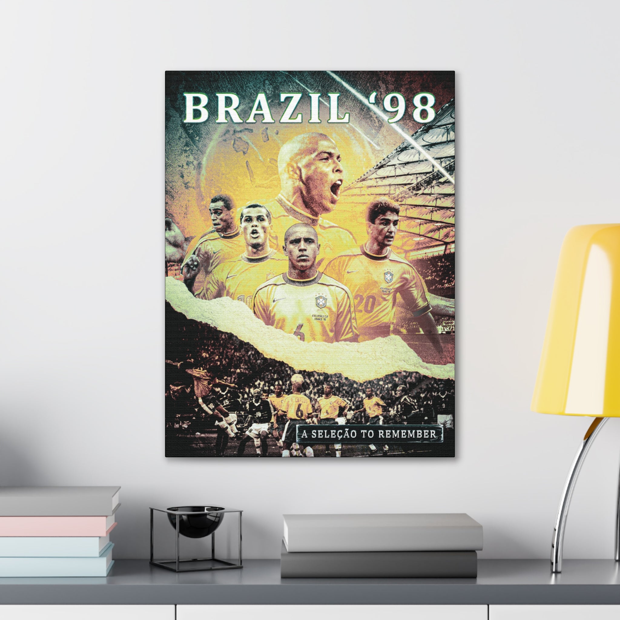 Brazil "A Seleçao To Remember" Tribute Canvas - France '98