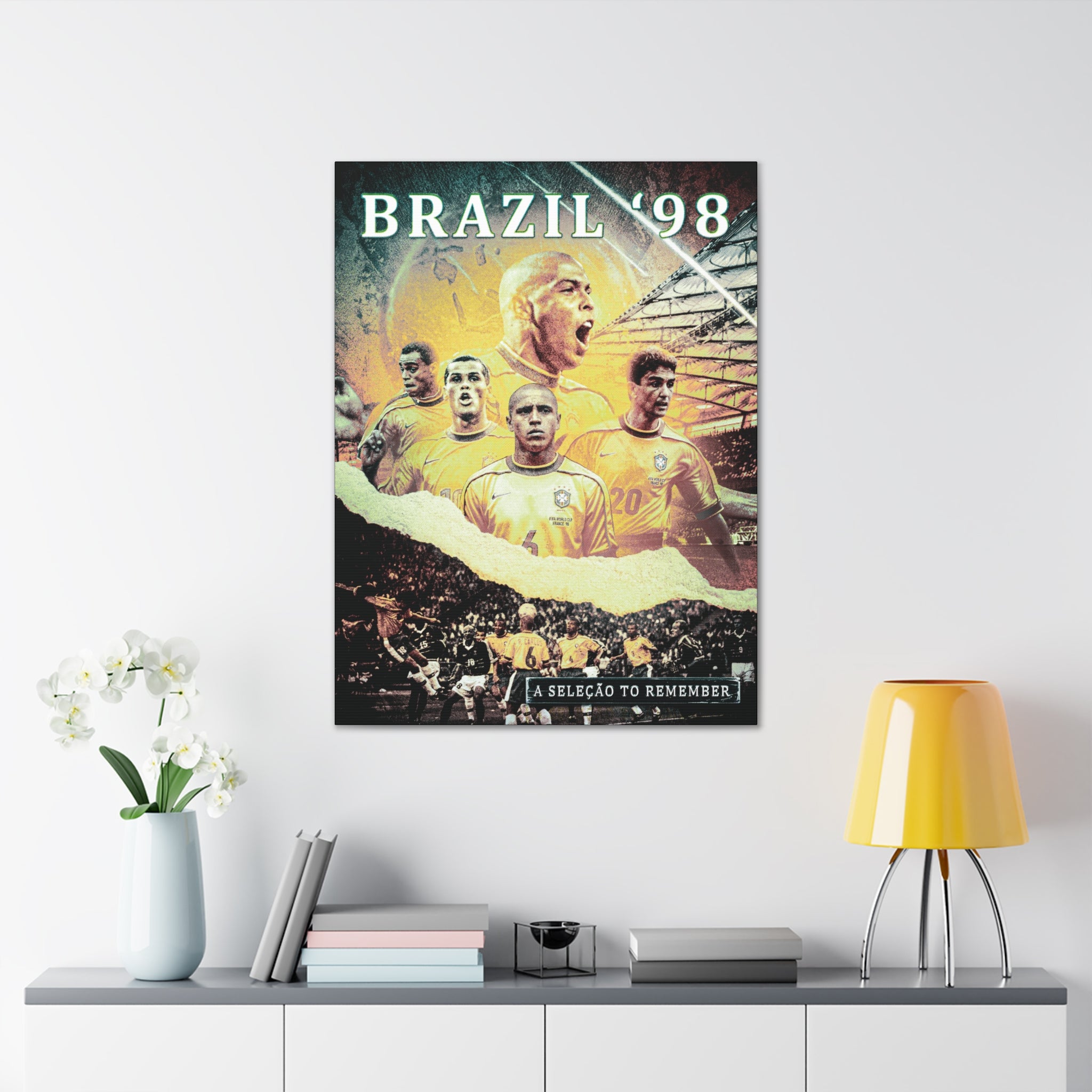 Brazil "A Seleçao To Remember" Tribute Canvas - France '98