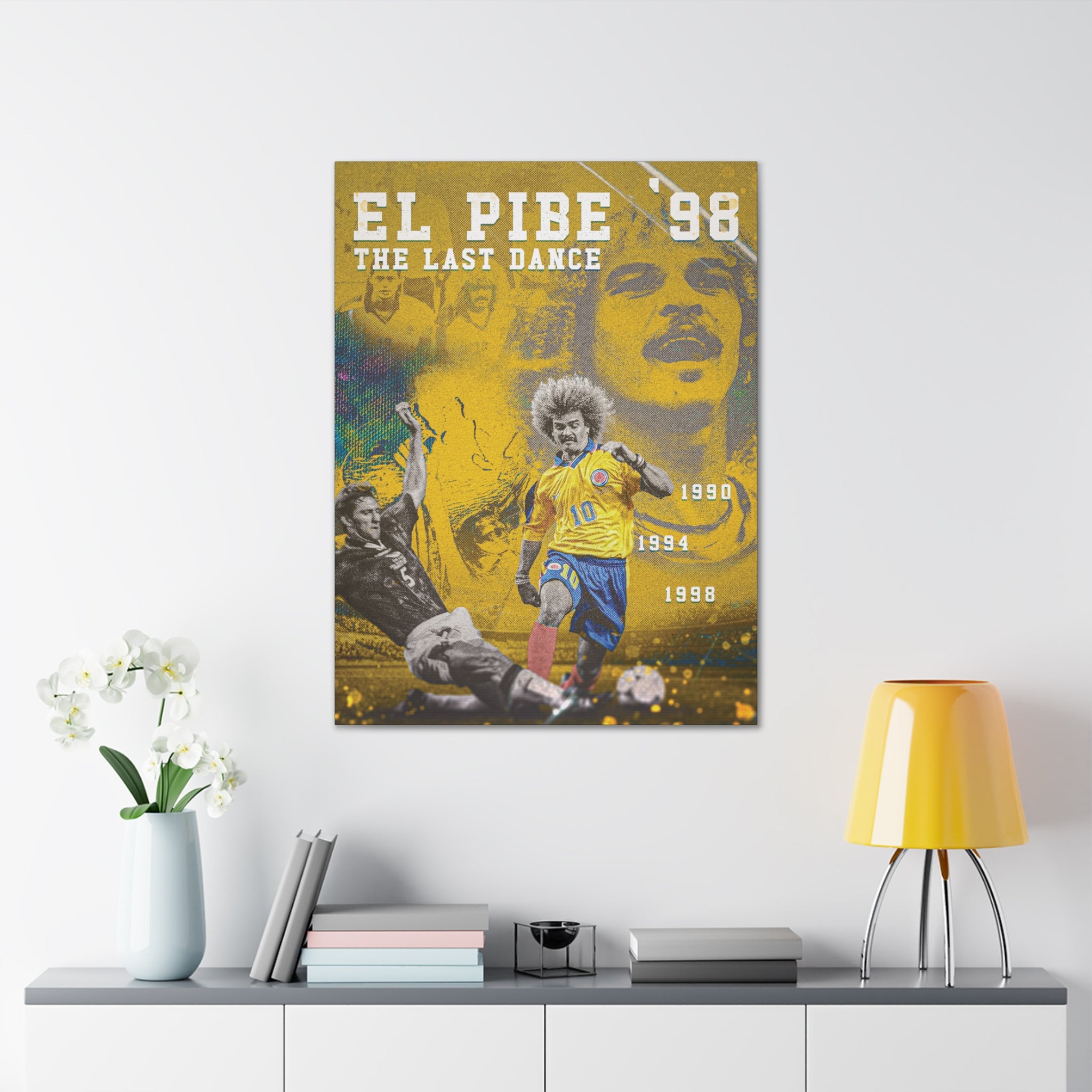 Colombia "El Pibe's Last Dance" Canvas - France '98