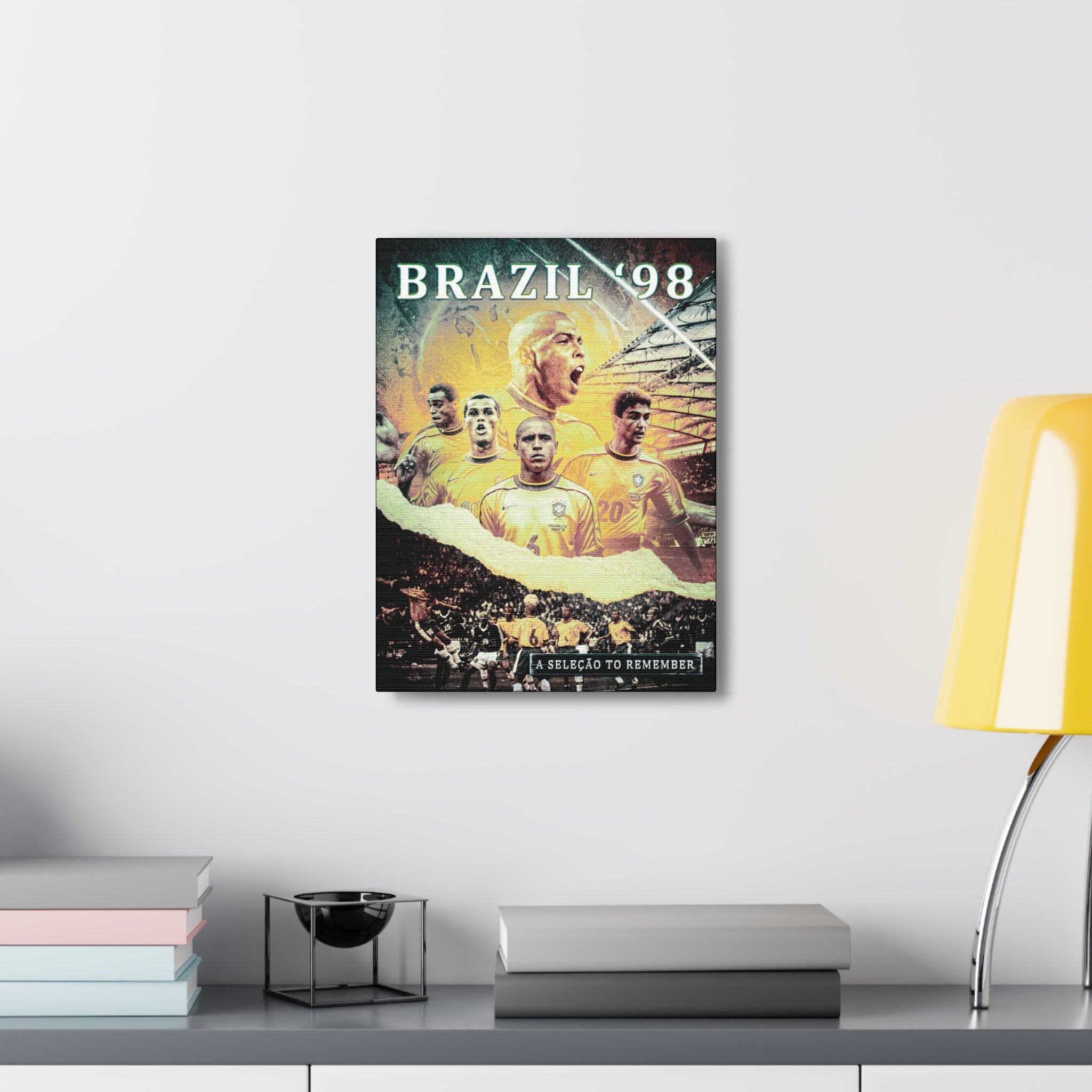 Brazil "A Seleçao To Remember" Tribute Canvas - France '98