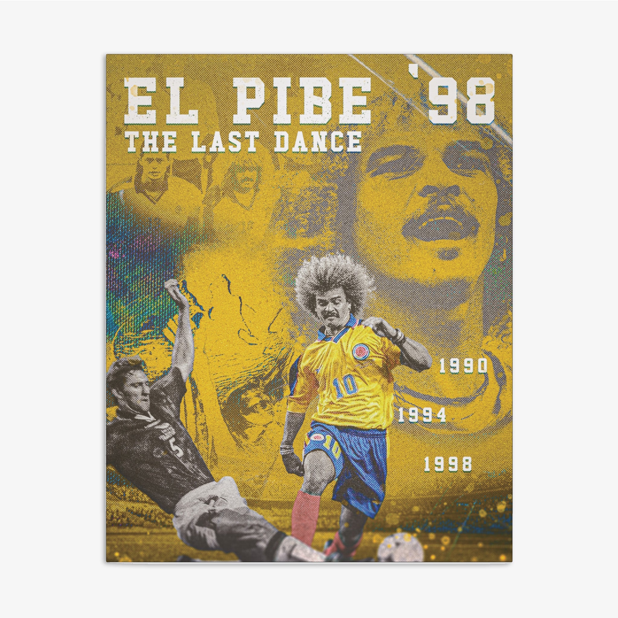 Colombia "El Pibe's Last Dance" Canvas - France '98