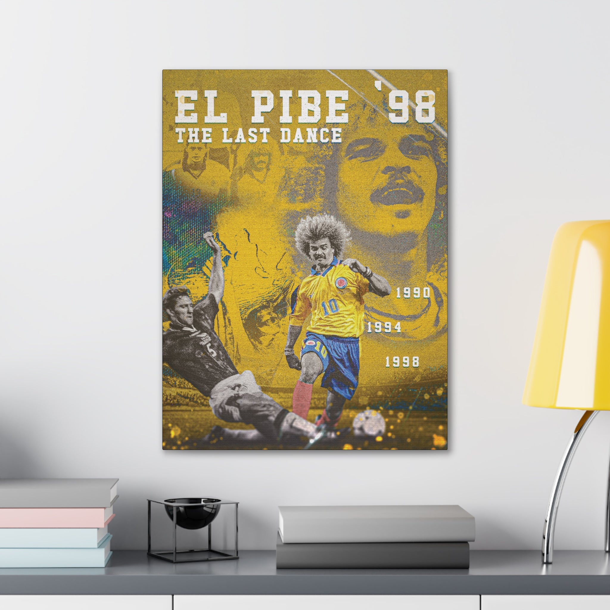 Colombia "El Pibe's Last Dance" Canvas - France '98