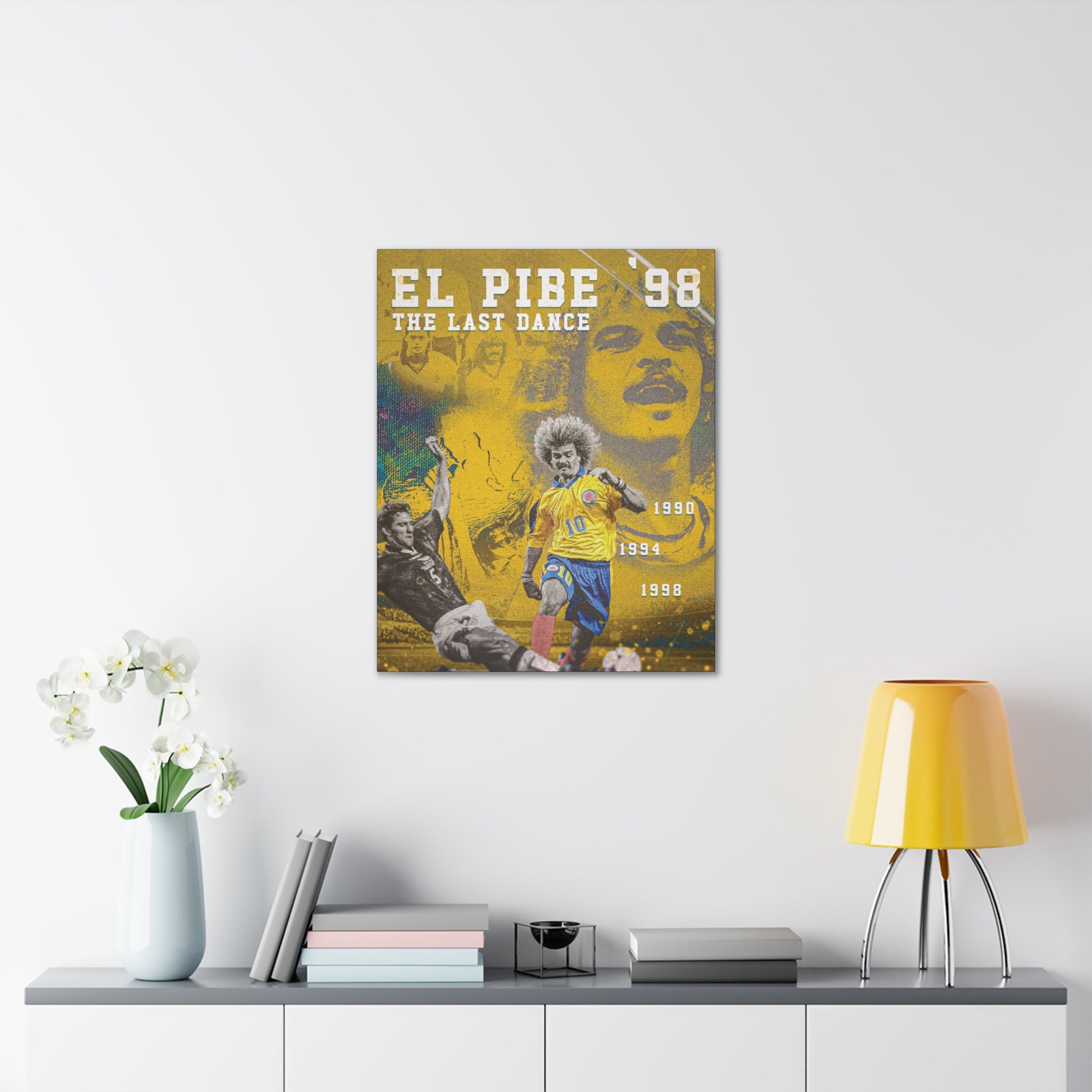 Colombia "El Pibe's Last Dance" Canvas - France '98