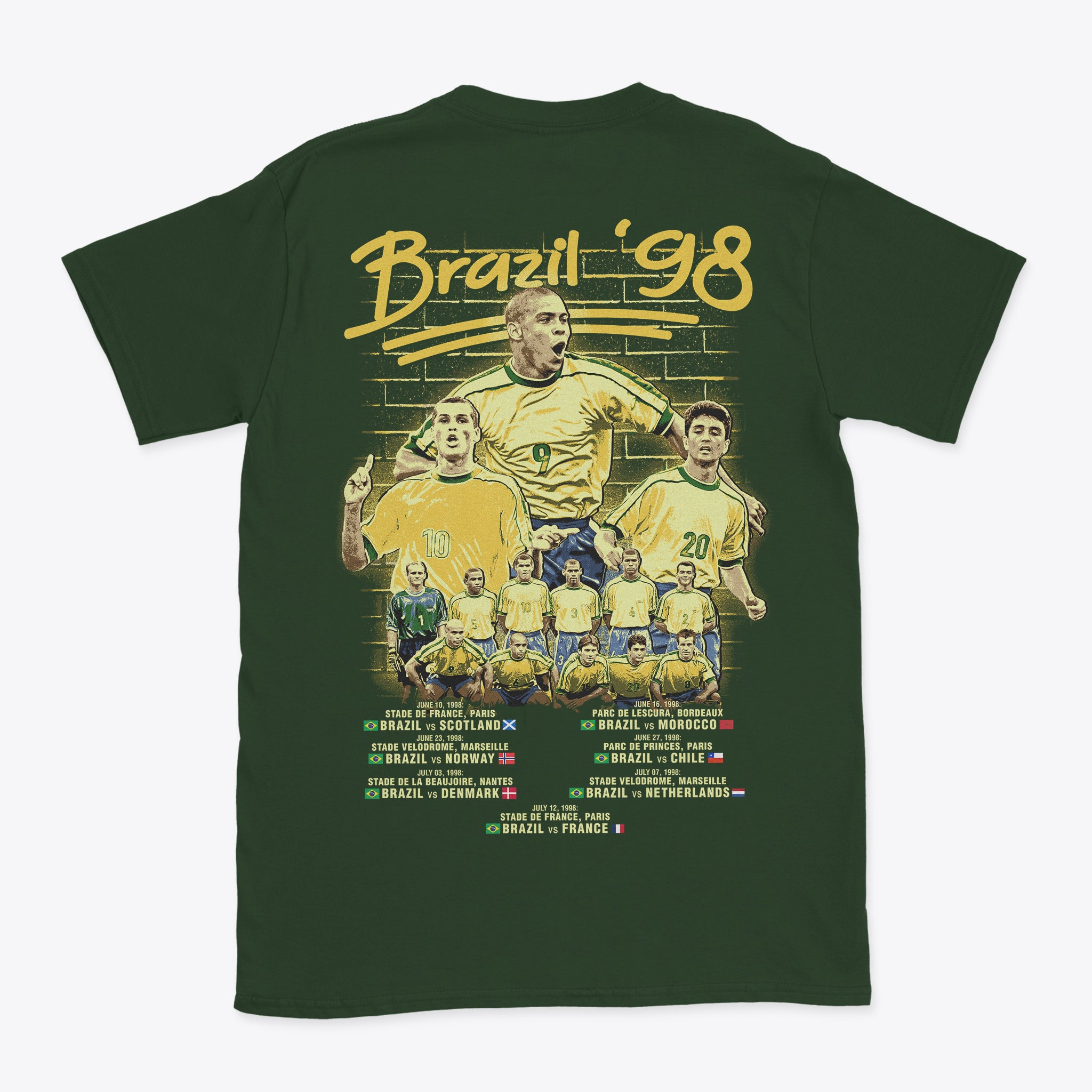 Brazil Tribute Jersey T-Shirt - France '98
