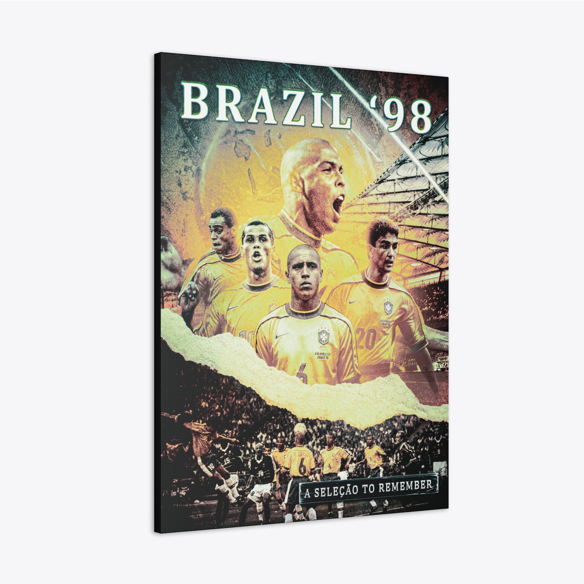 Brazil "A Seleçao To Remember" Tribute Canvas - France '98