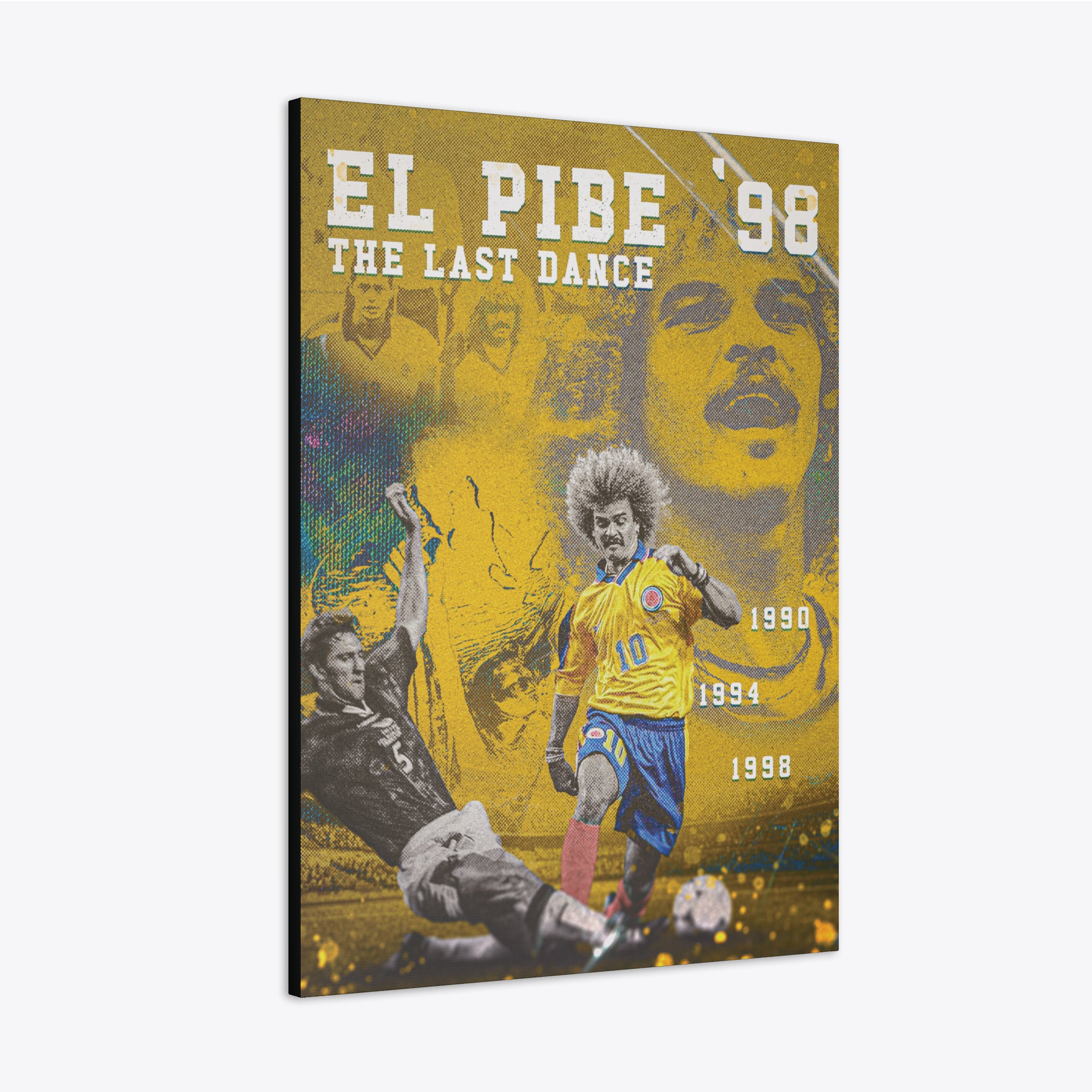Colombia "El Pibe's Last Dance" Canvas - France '98