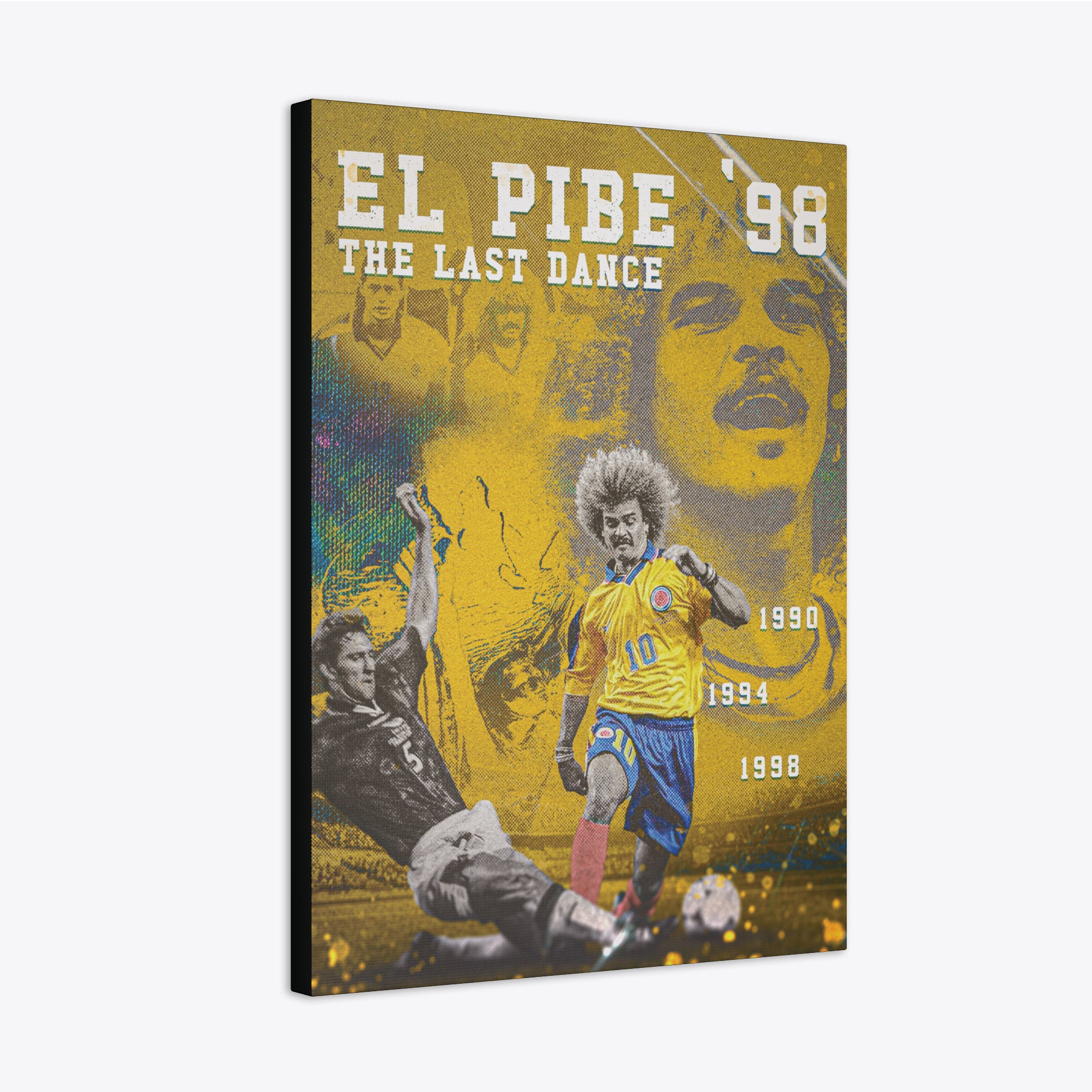 Colombia "El Pibe's Last Dance" Canvas - France '98