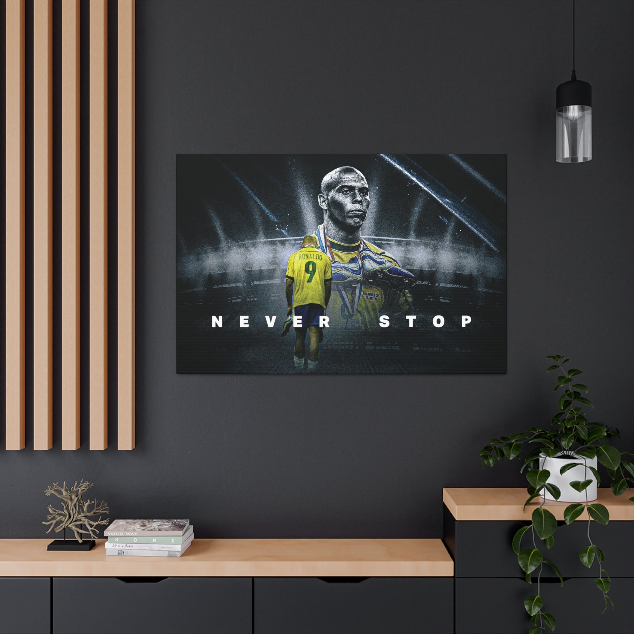 Ronaldo Tribute Canvas - Brazil - France '98
