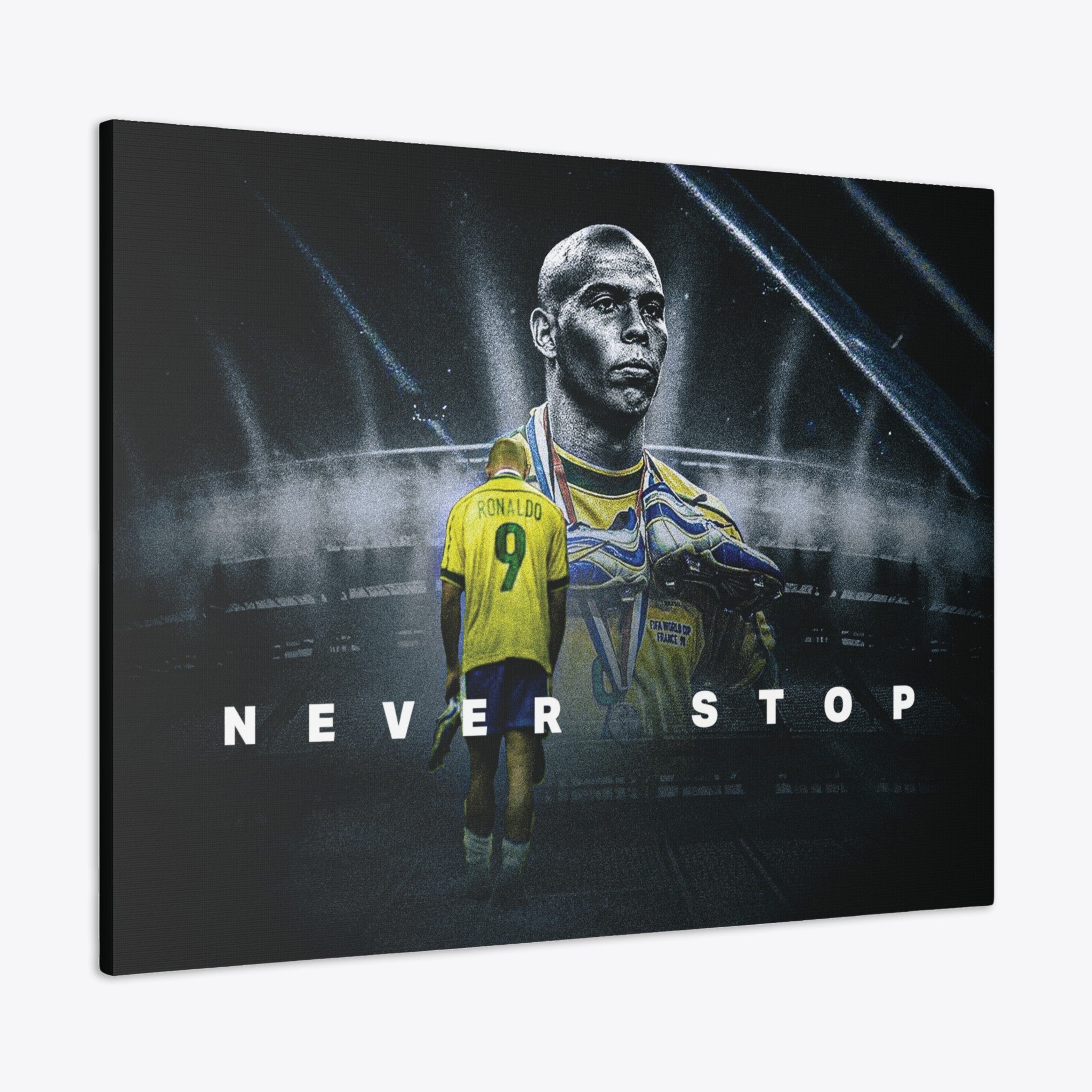 Ronaldo Tribute Canvas - Brazil - France '98