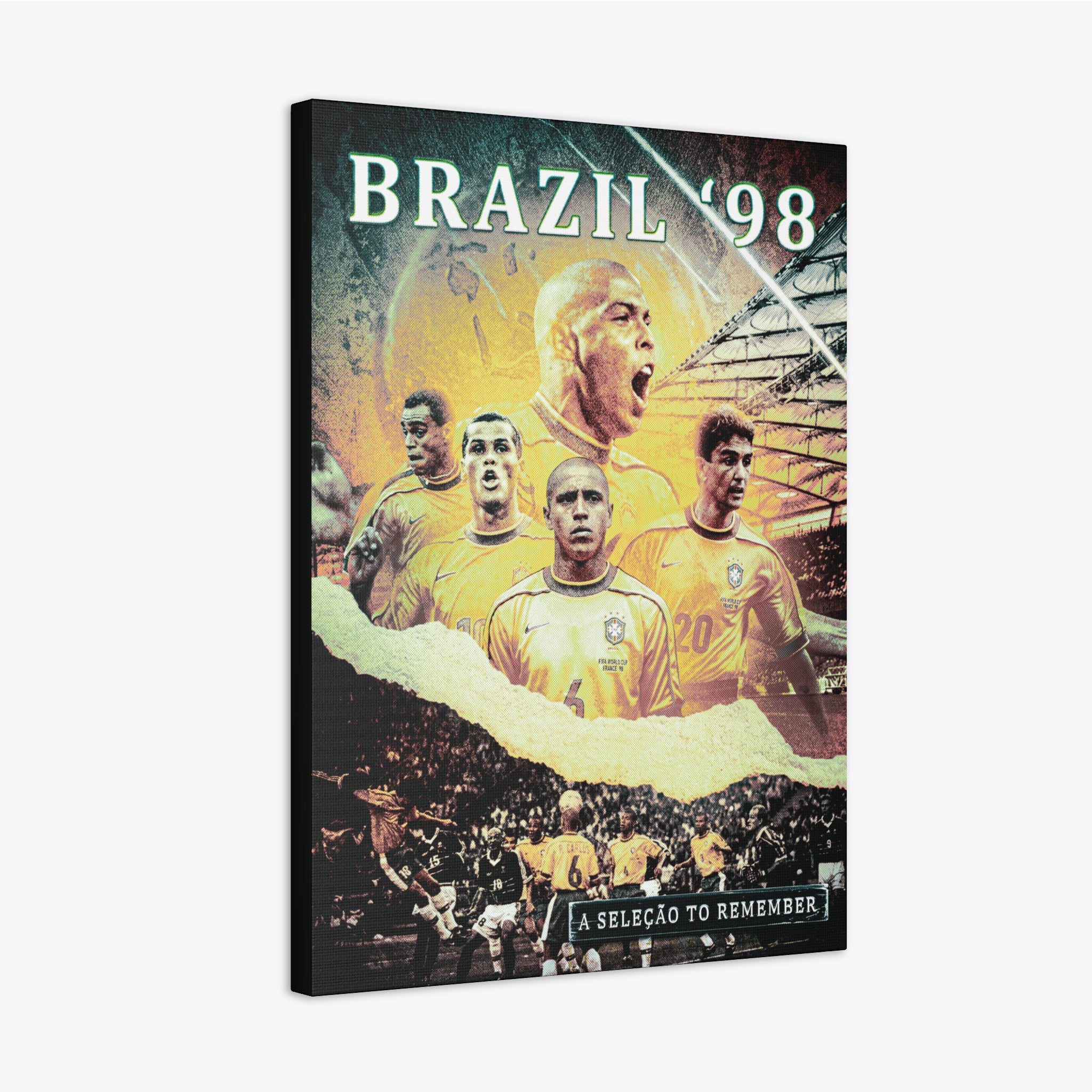 Brazil "A Seleçao To Remember" Tribute Canvas - France '98