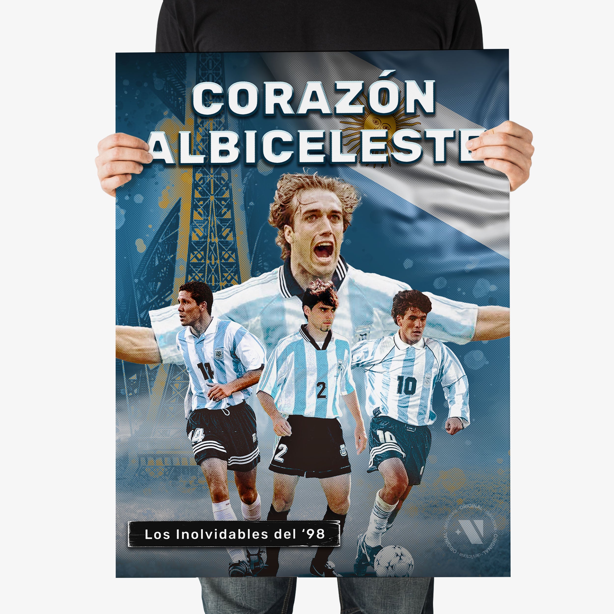 Argentina "Corazón Albiceleste" Print - France '98