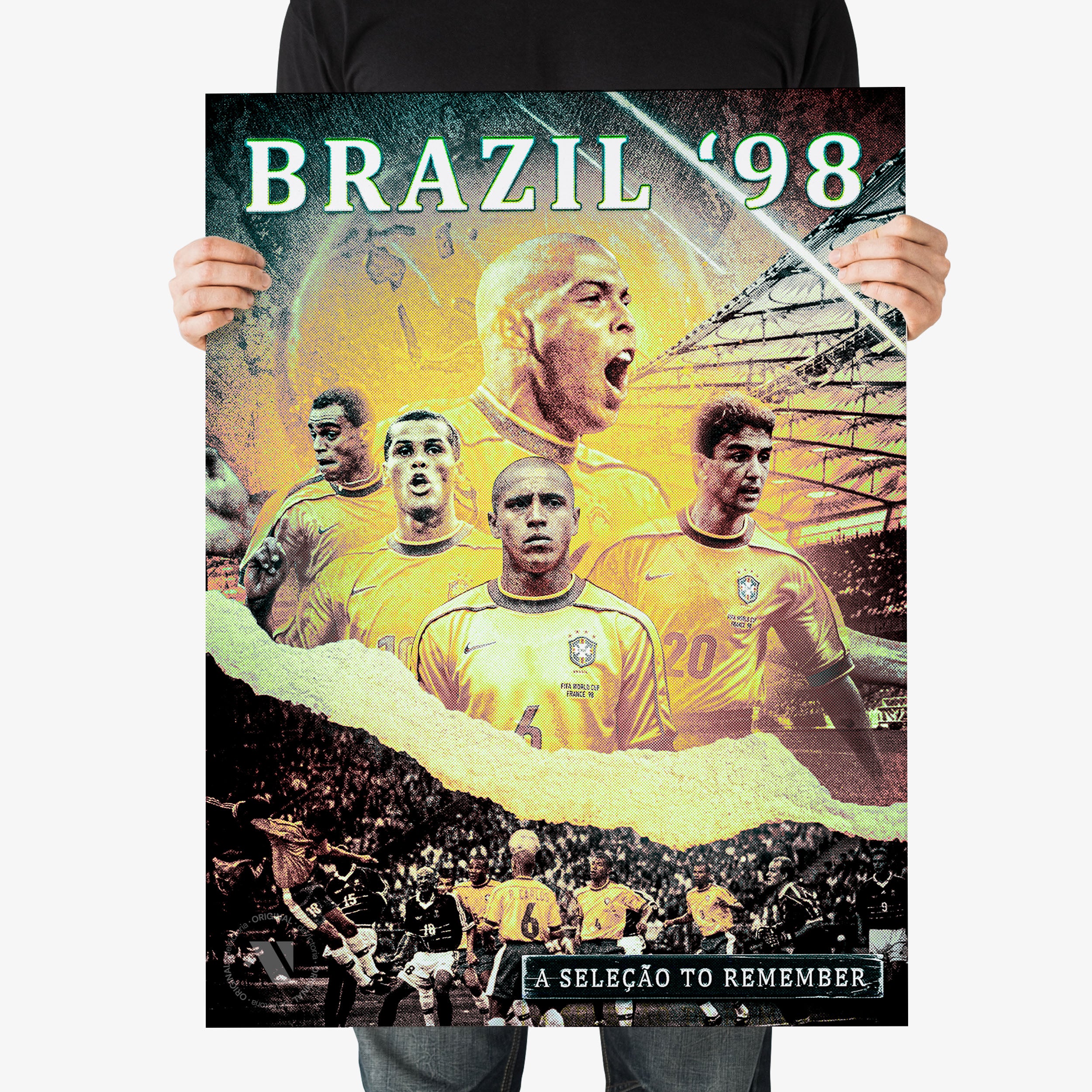 Brazil "A Seleçao To Remember" Tribute Print - France '98