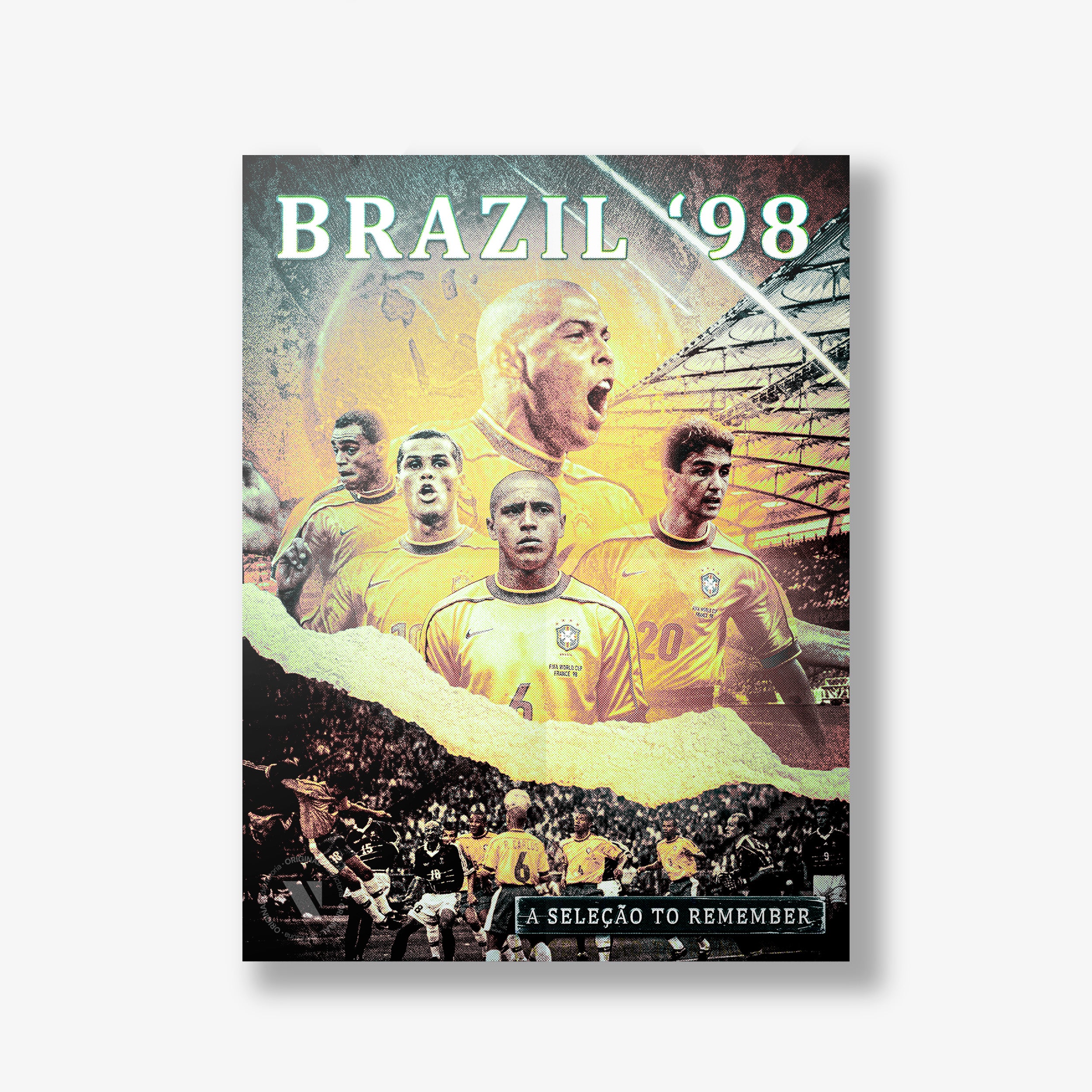 Brazil "A Seleçao To Remember" Tribute Print - France '98