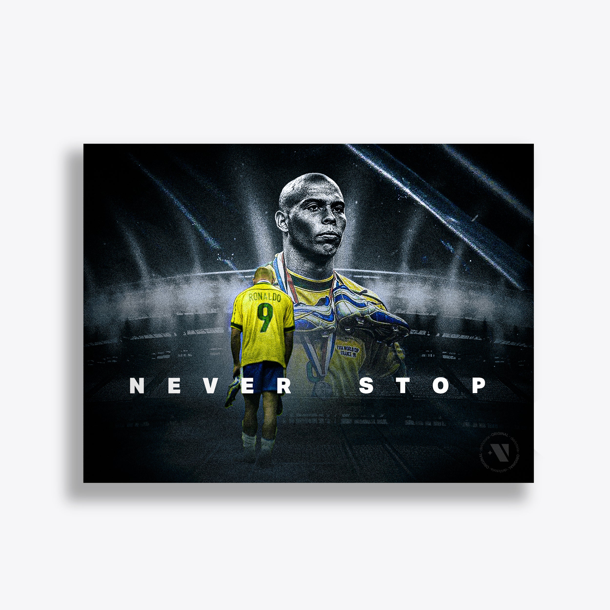 Ronaldo Tribute Print - Brazil - France '98